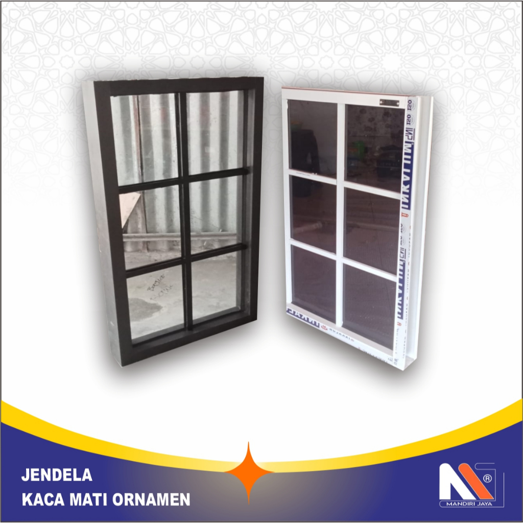 Jendela alumunium Kaca Mati Ornamen jendela model eropa  jendela alumunium