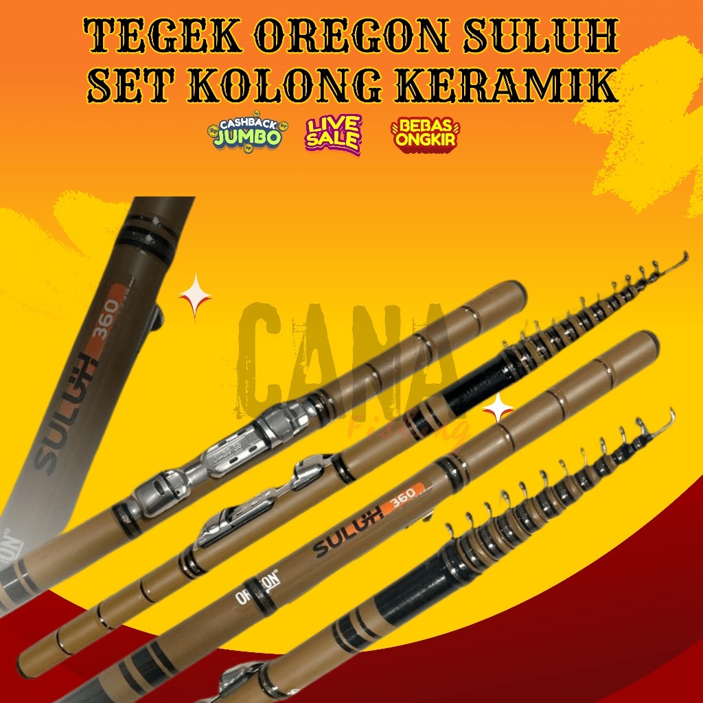 Joran Tegek oregon suluh Ruas Pendek lentur Kuat