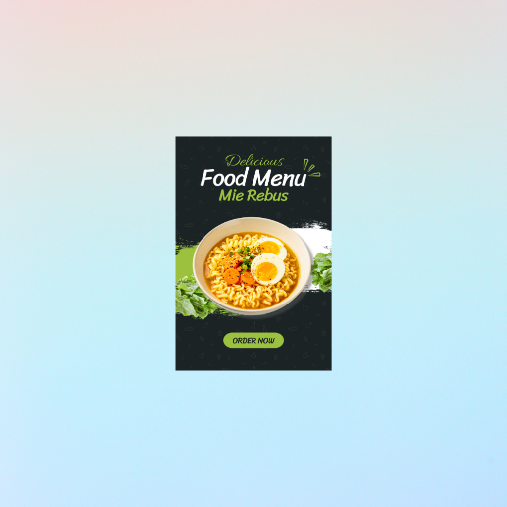 Papan Menu Visual MDF High Definition - Dekorasi Branding Kedai Poster Kayu MDF