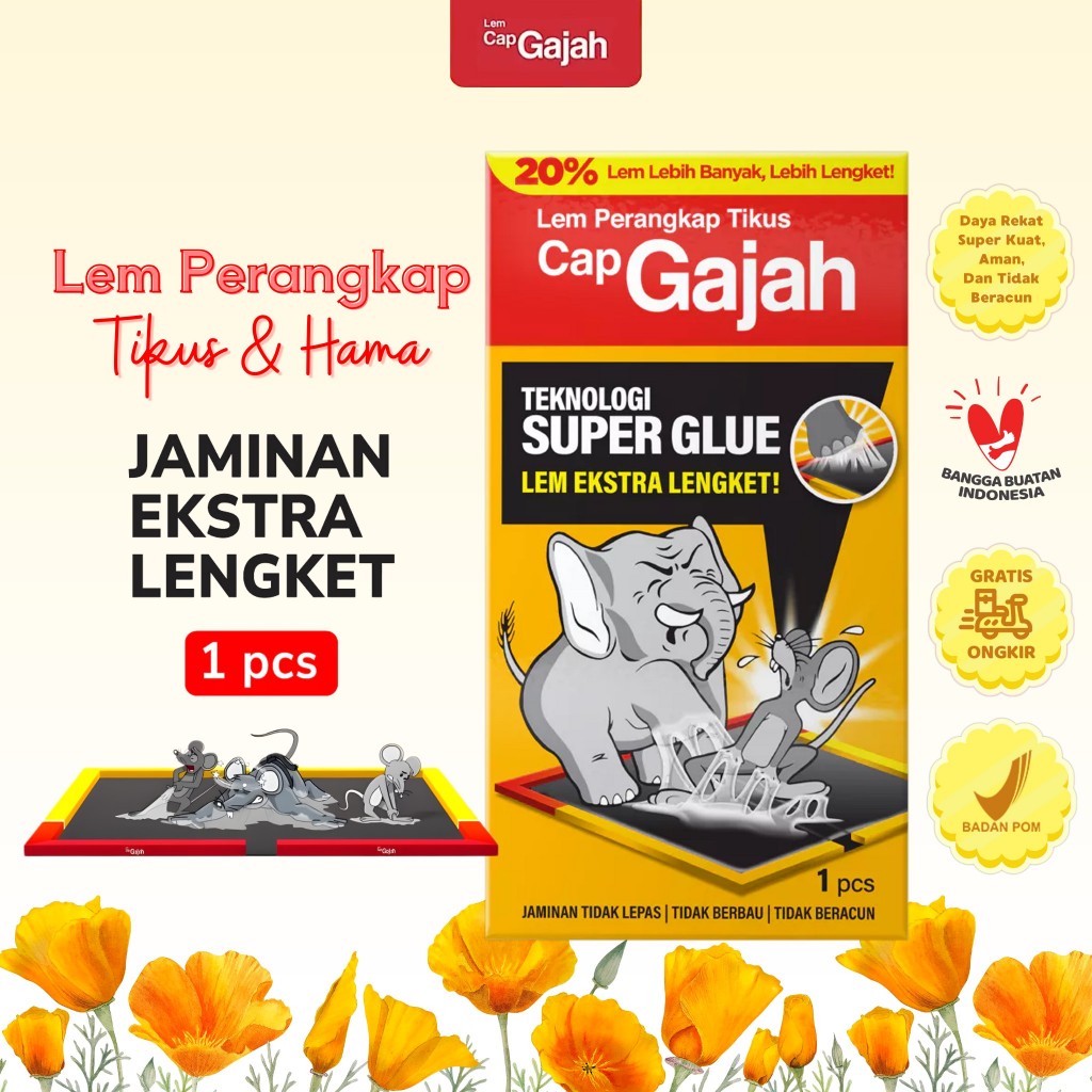 CAP GAJAH Lem Perangkap Tikus dan Hama