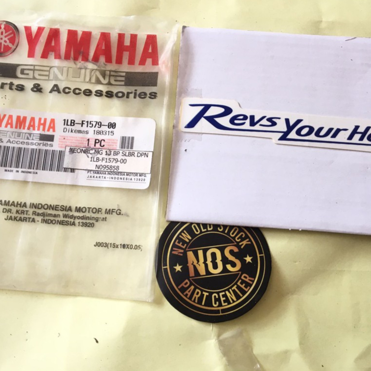 STIKER STICKER SPAKBOR SLEBOR DEPAN XEON RC BIRU PUTIH BARANG BARU DAN SEGEL