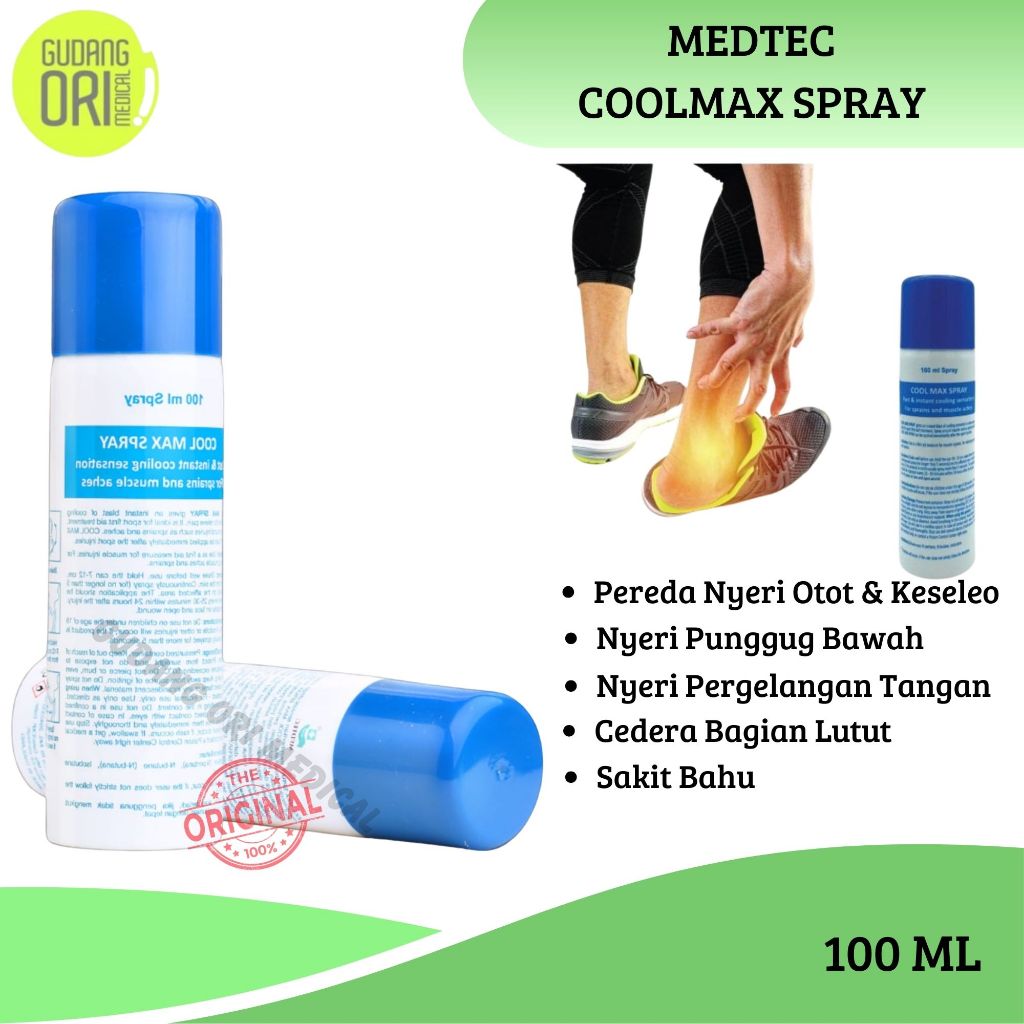 COOL MAX SPRAY - No Pain / Pereda Sakit Otot / Muscle Pain Relief / Coolmax Spray