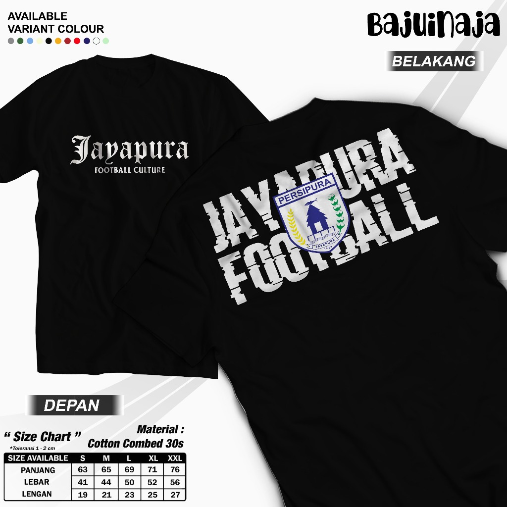 Kaos Baju Persipura Jayapura Fans/Kaos Jayapura Football Culture