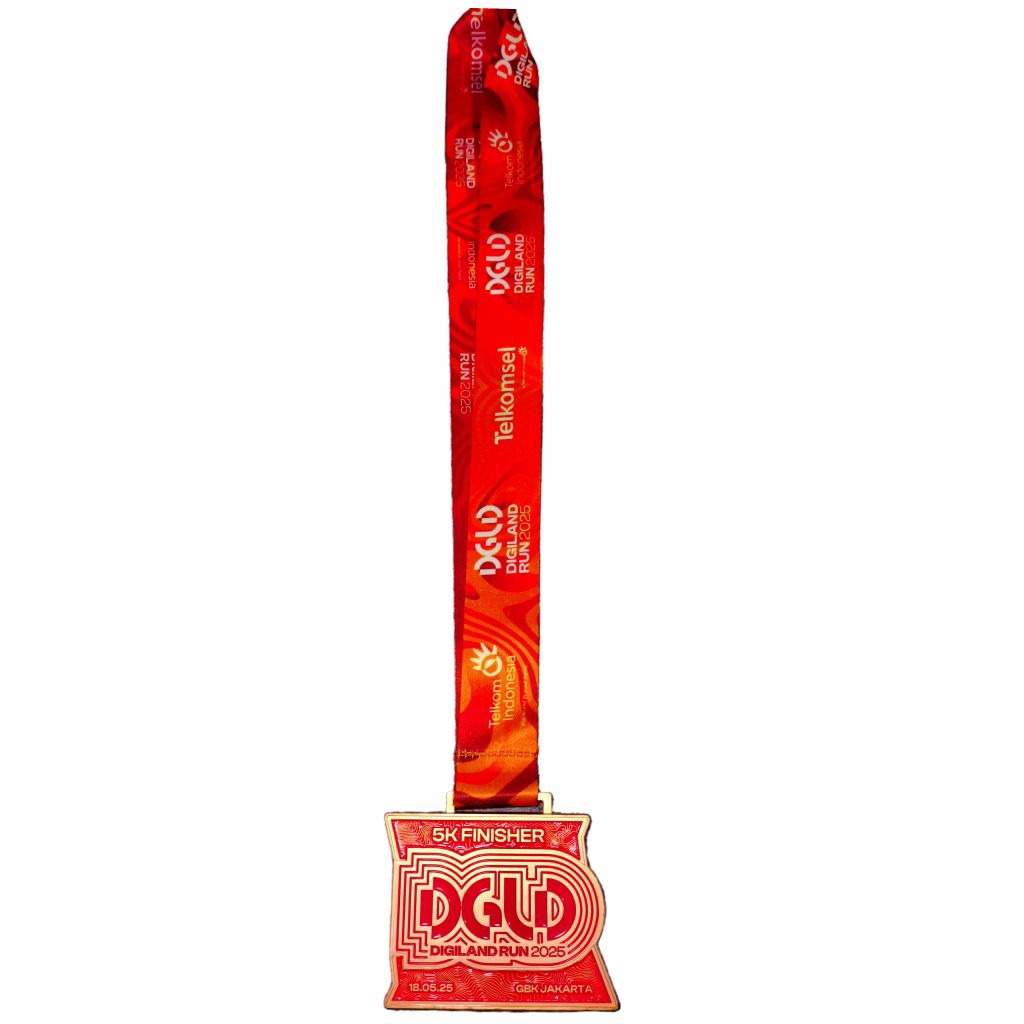 Medali Finisher Running Event Lari Digiland Run 2025 - 5K