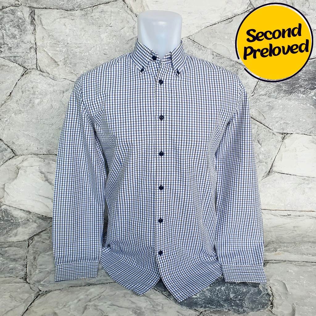 Baju Kemeja Panjang STCO - Size M / LD 52 cm - Original - Used