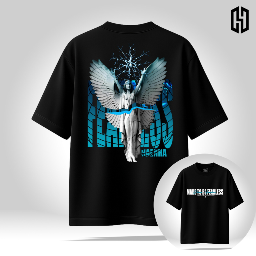 HAENHA Kaos Oversized Heavyweight Fearless Cotton Combed 16S