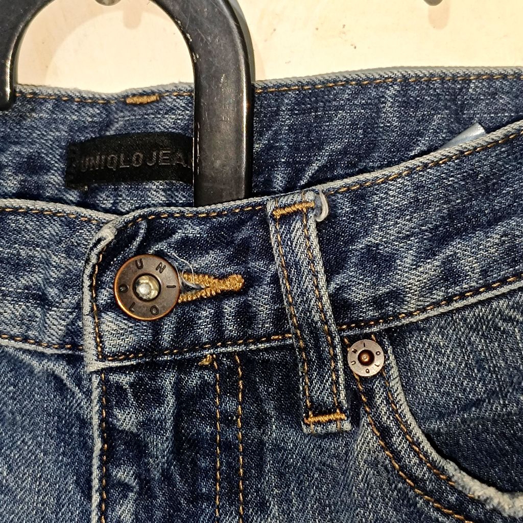 Jeans Uniqlo Preloved Jeans Cewek Woman Women Men Unisex WideUNIQLO Wide Straight Jeans UNIQLO Maste