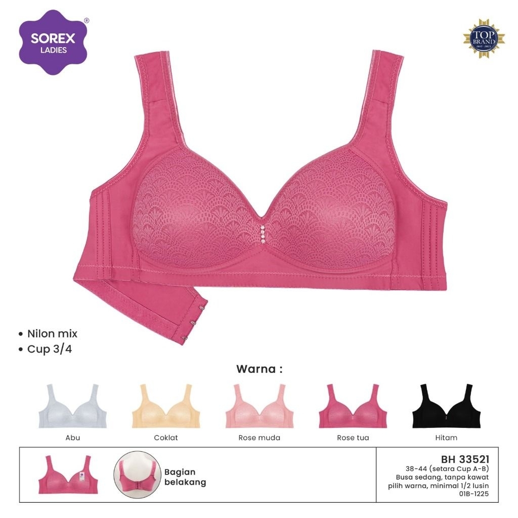 BRA SOREX 33521 TANPA KAWAT CUP C