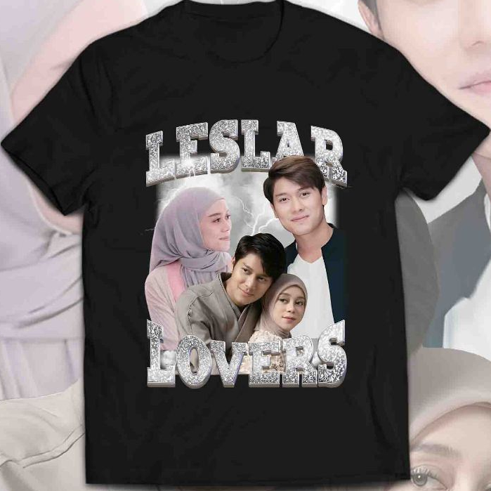Bandar Kaos Leslar Lovers - Baju Vintage Bootleg Lesti & Rizki Billar - T-Shirt Vintage Streetwear V