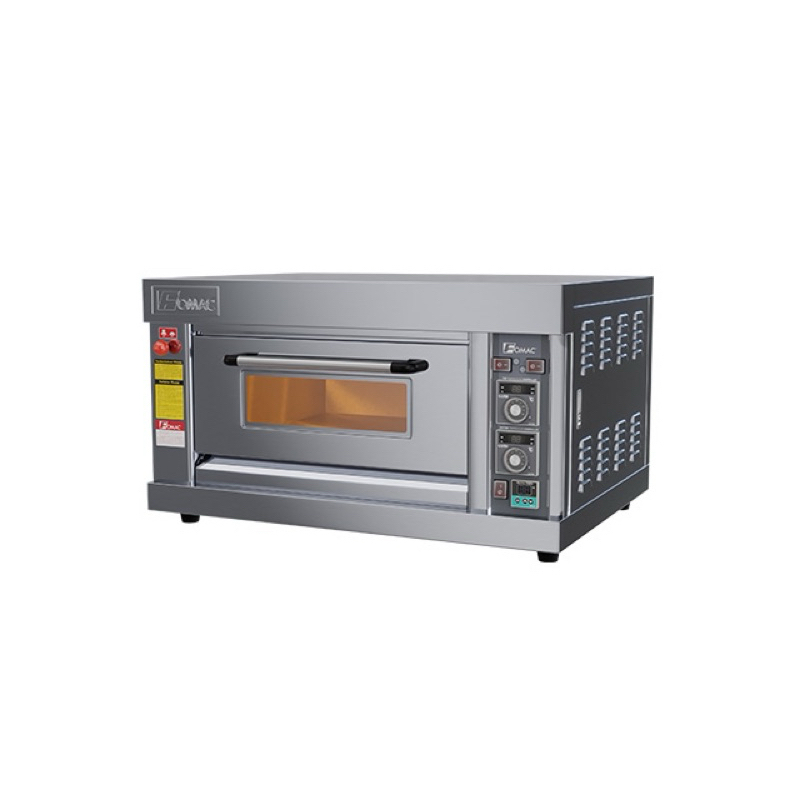 OVEN 1 DECK 2 TRAY QMAX QM-12GD STAINLESS STEEL THERMOSTAT TIMER