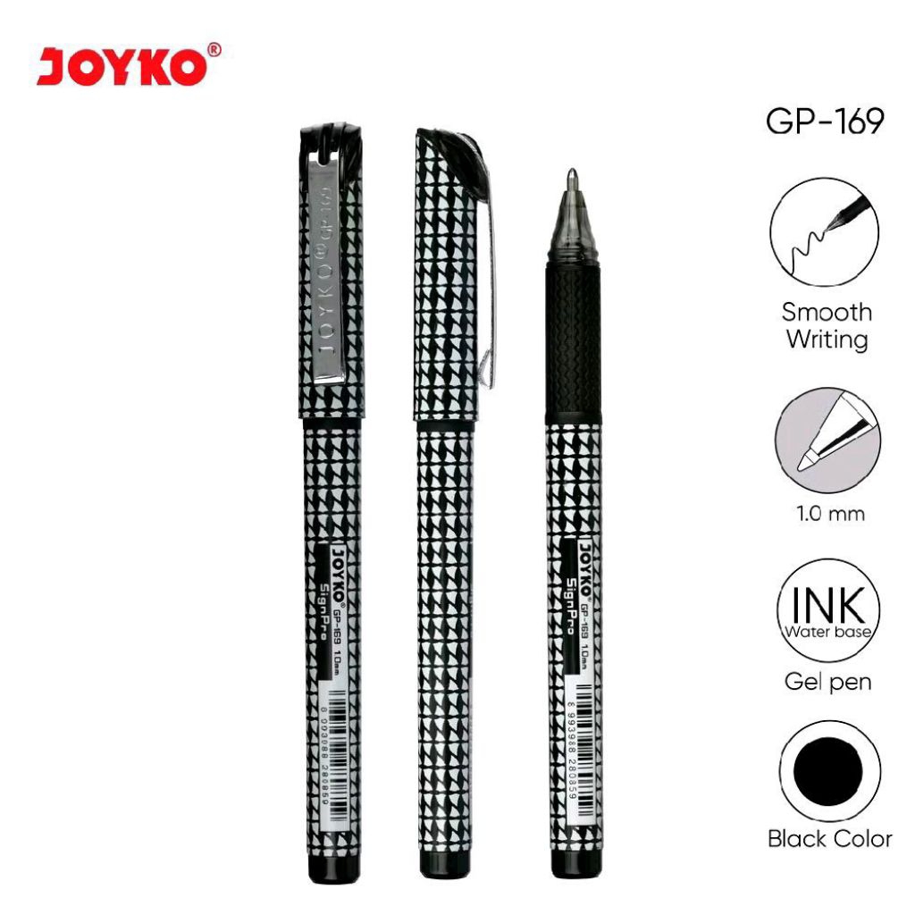Joyko GP-169 Sign Pro | Gel Pen 1.0mm | Pulpen Gel | Pena Jel | Pen Tanda Tangan 1 mm | Bolpoin Para