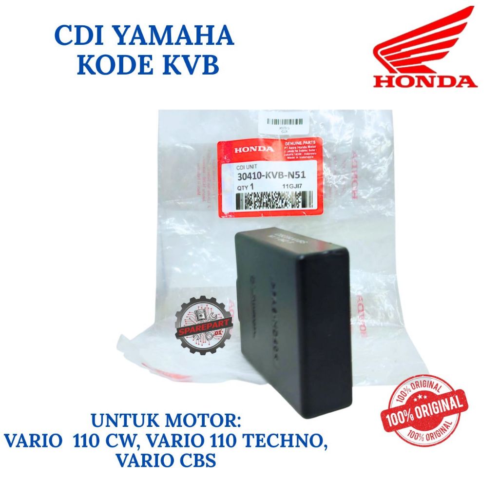 CDI ORIGINAL  HONDA KODE KVB VARIO, CDI VARIO 110 CW, VARIO 110 TECHNO, VARIO CBS