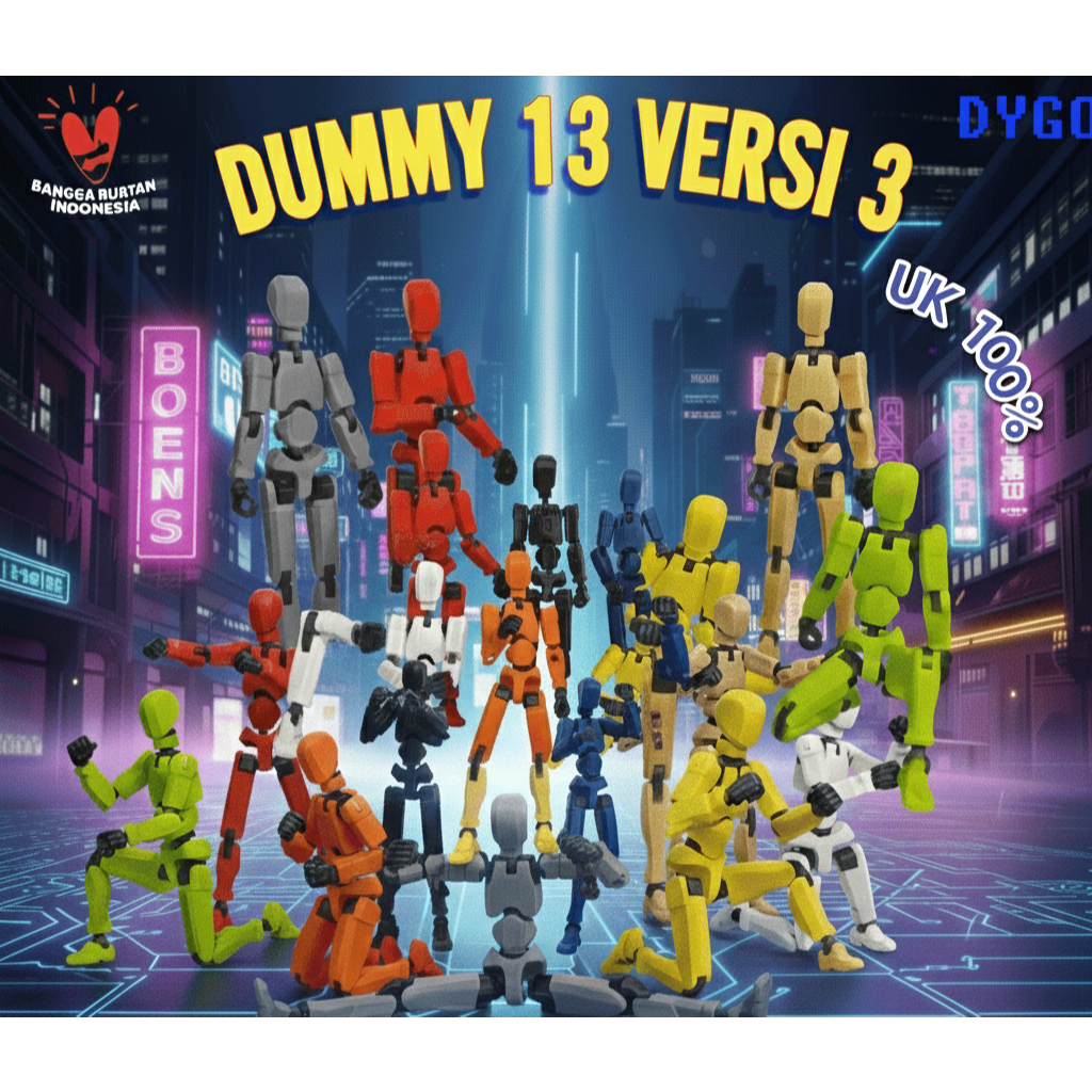 Dummy 13 DYGO Versi 3, Update , Articulated action figure, uk 150% /200 %