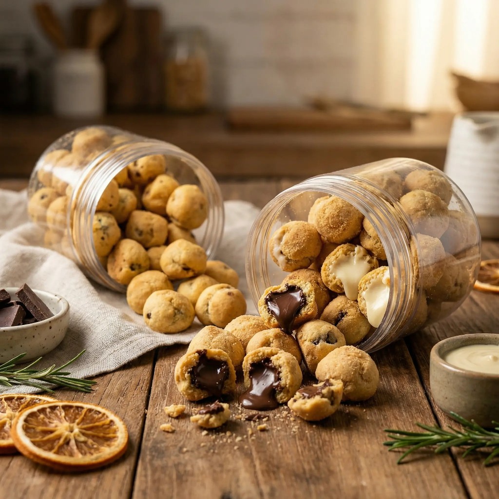 SOES COKLAT LUMER TOPLES TABUNG Kue Sus Kue Kering Isi Coklat Premium  Cemilan coklat Enak Manis