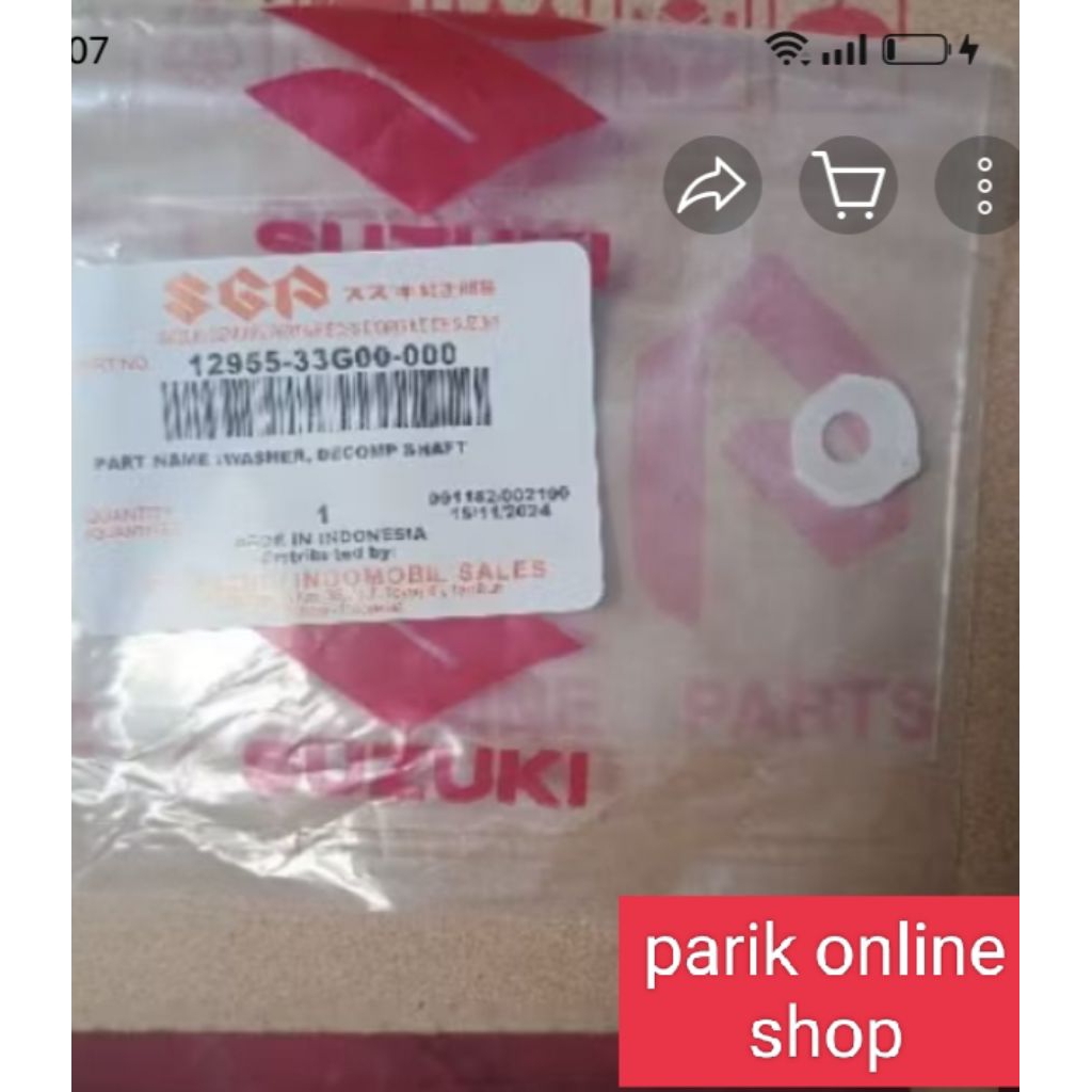 Ring Plastik Dekompresi Suzuki Skywave Hayate Skydrive Spin 125