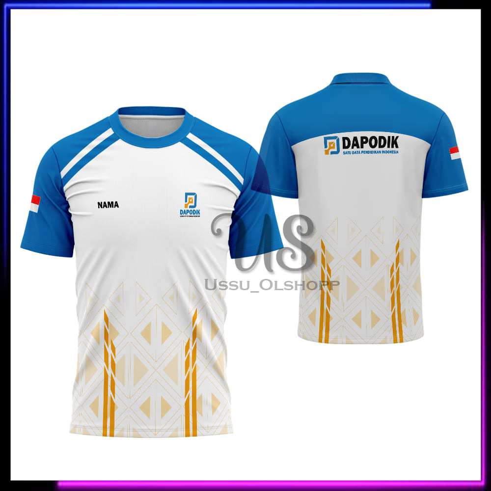 Kaos Operator Dapodik | Jersey Dapodik | Baju Olahraga Operator Sekolah Custom Nama