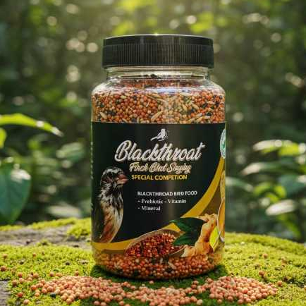 Pakan Natural Blackthroat Spesial Compotion alami penambah durasi gacor burung Blackthroat Sanger Mo