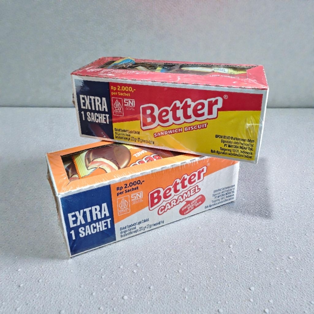 Better Caramel Biscuit - Netto 10Pcs x 22Gram