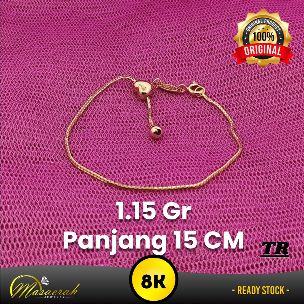 Gelang Emas 8K - Toko Emas Gajah Saerah - 1.15 Gram 2586
