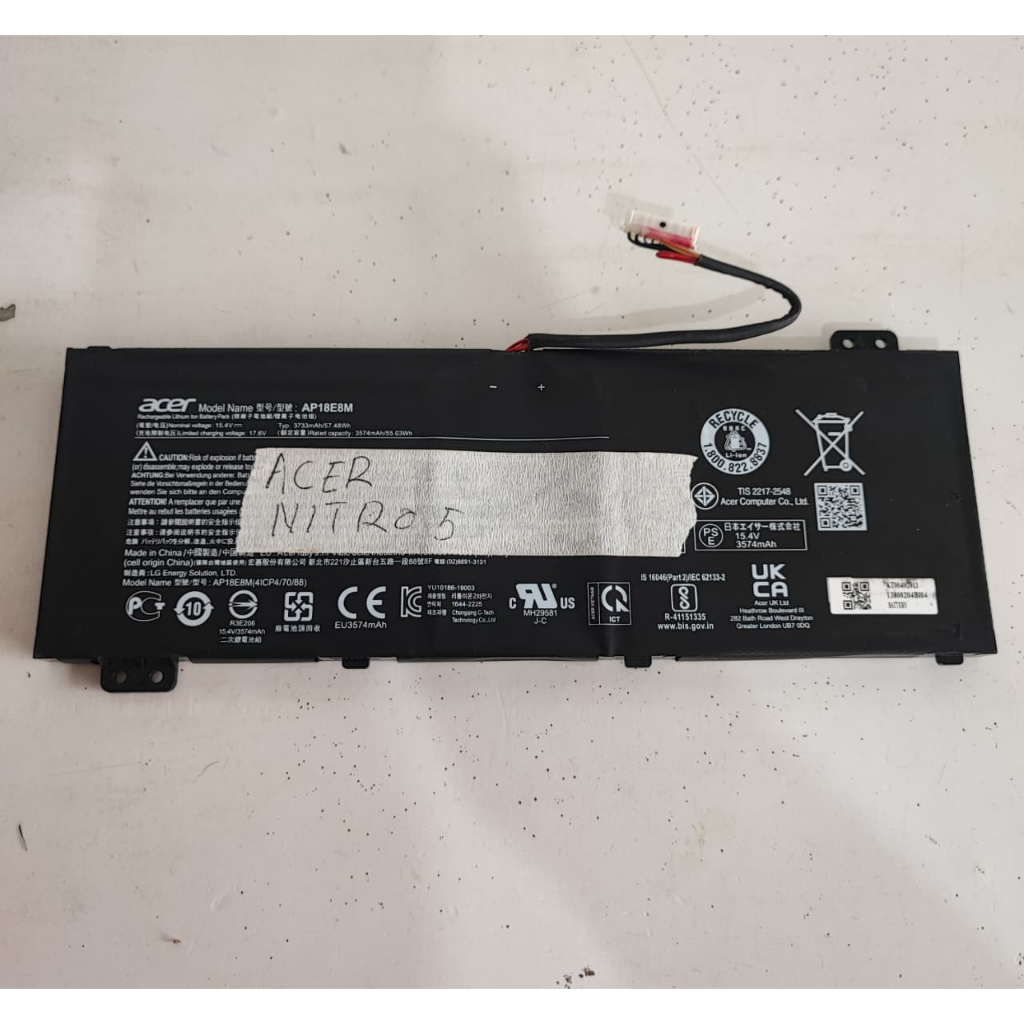 Baterai Laptop Acer Nitro 5 Intel Core i5 Bekas