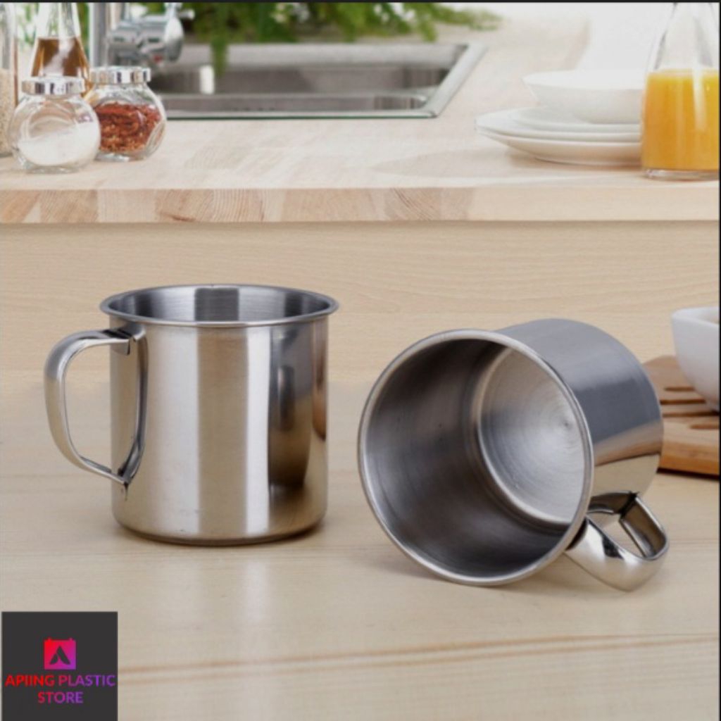 Gelas Stenlis 7 Cm/ Mug Stenlis 7 Cm/ Cingkir Kopi/ Cingkir Stenlis/Mug Best Seller