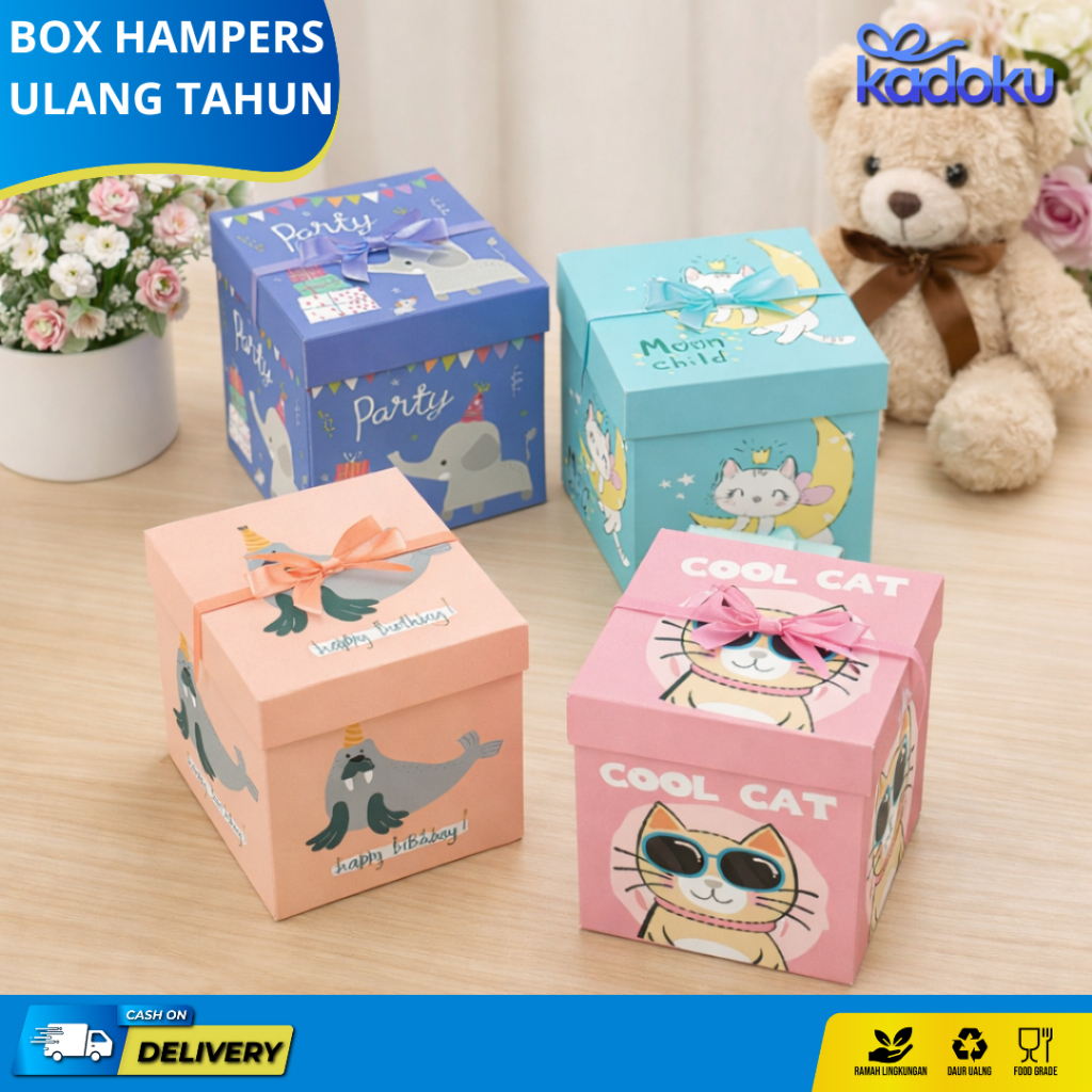 Box Kado Ulang Tahun Anak / Kotak Kado / Kotak Hadiah Hampers / Box Hampers | Box Hampers Anak