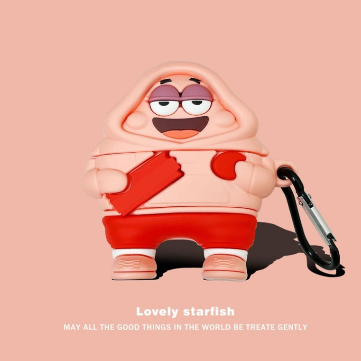 Case WM02 Baseus Encok Earphone Silikon Karakter Kartun WM02 Kode 29 - Patrick