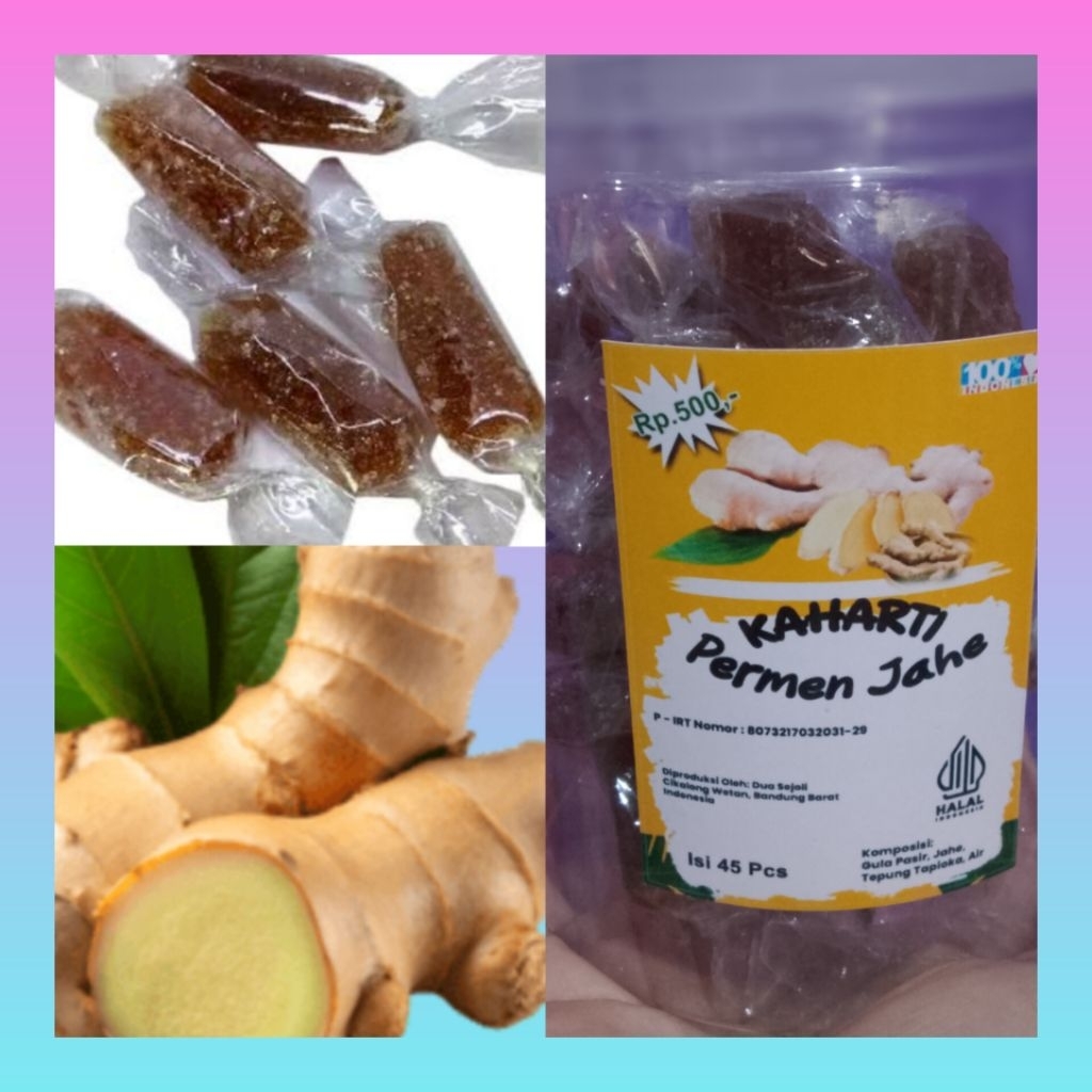 1 Toples permen jahe hangat enak | Permen jahe toples | Permen jahe alami | Permen jahe