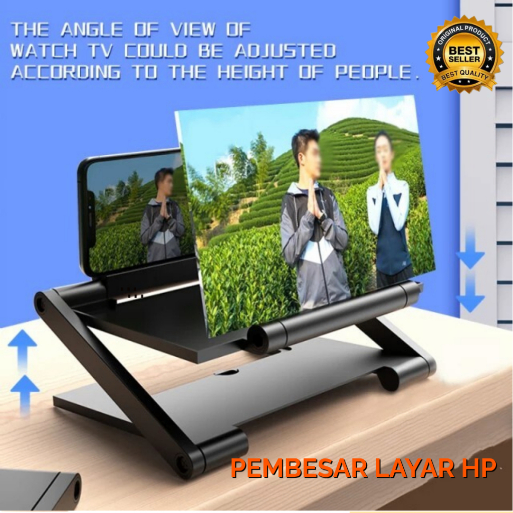 Alat Pembesar Layar HP 10 Inch Anti Pecah Anti Radiasi Plug and Play 3D/PEMBESAR LAYAR SERBAGUNA KWA