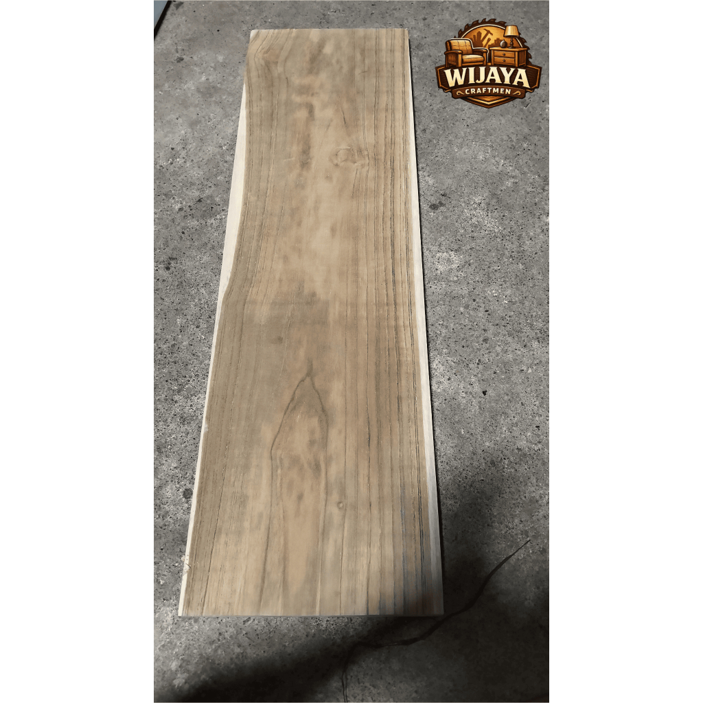 Papan Kayu Jati 2 Meter 200x20 Tebal 2 cm – Kayu Jati Solid Untuk Meja Rak DIY