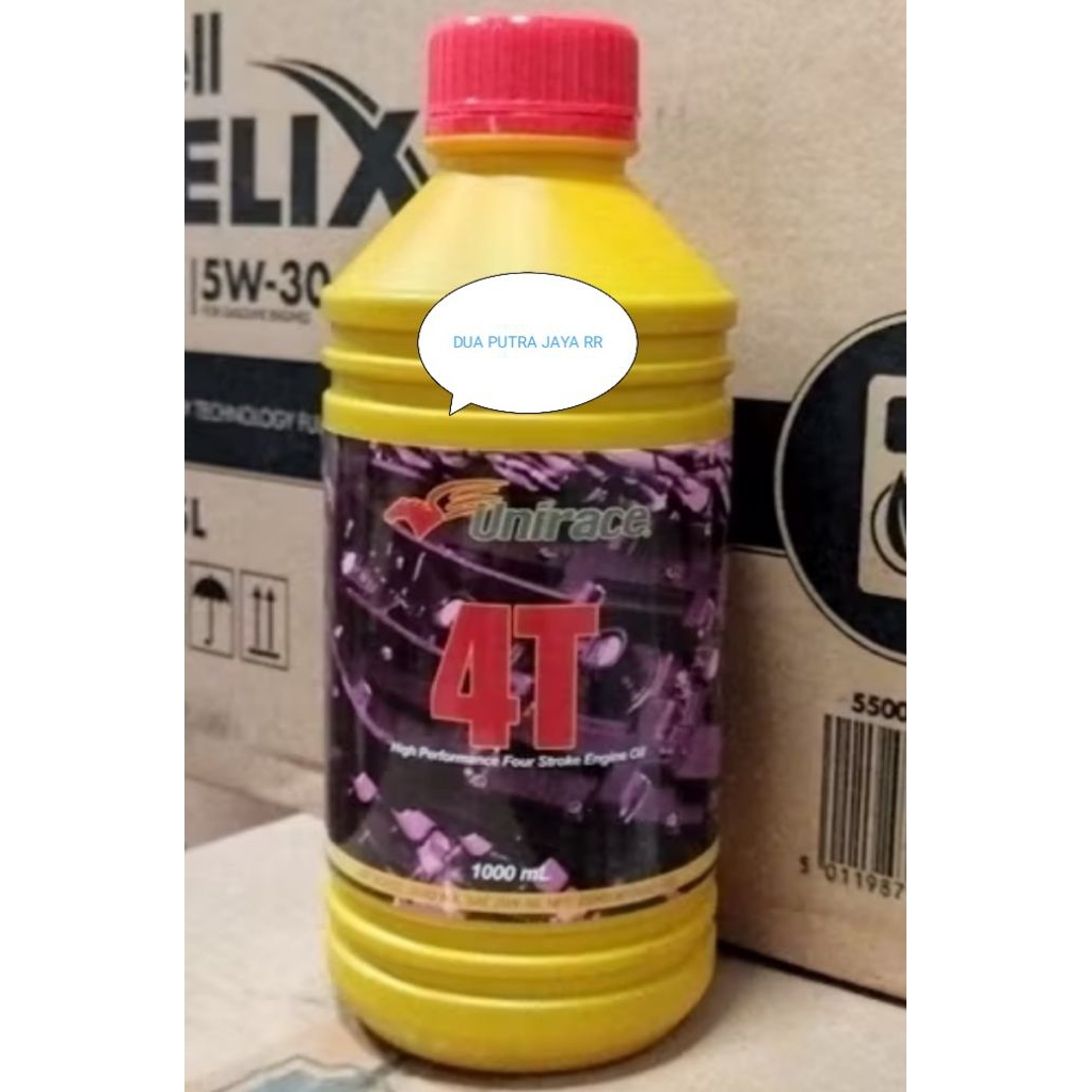 Oil Unirace Asli Original Untuk Motor 4T 1 Liter