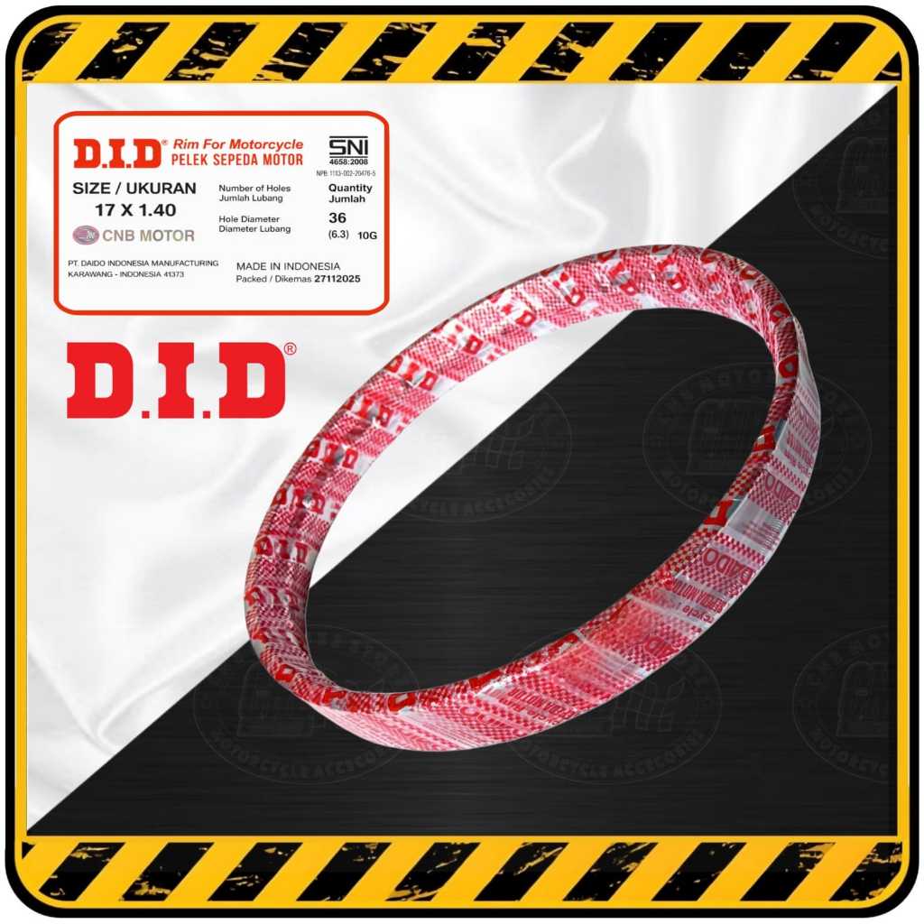 Velg Besi Standart Motor Ring 17 Lebar 140 by DID DAIDO ( Chrome )
