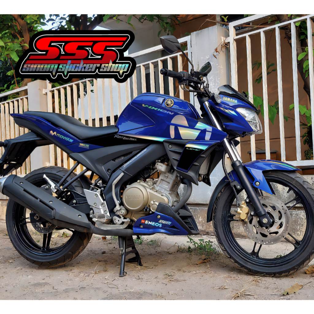 Stiker Striping Hologram Vixion R Movistar List Motor Vixion R