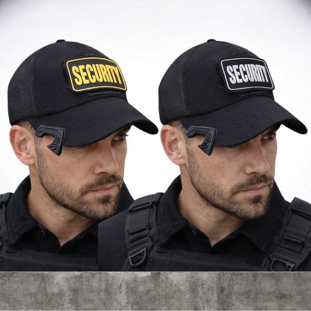 TOPI TACTICAL HITAM VELCRO SECURITY