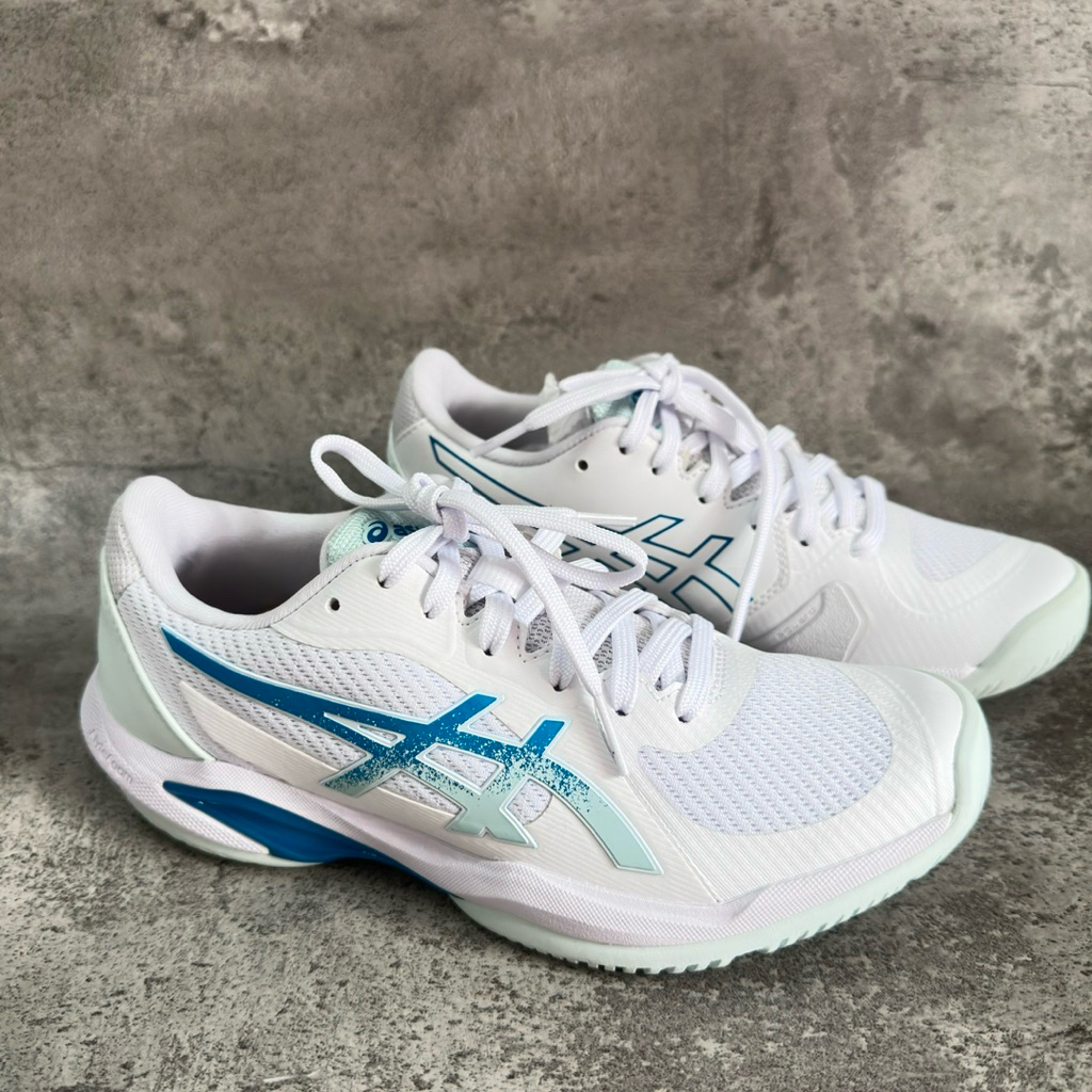 Aku Asics Solution Swift FF 2 - White/Shooting Sea (Size 37,5)