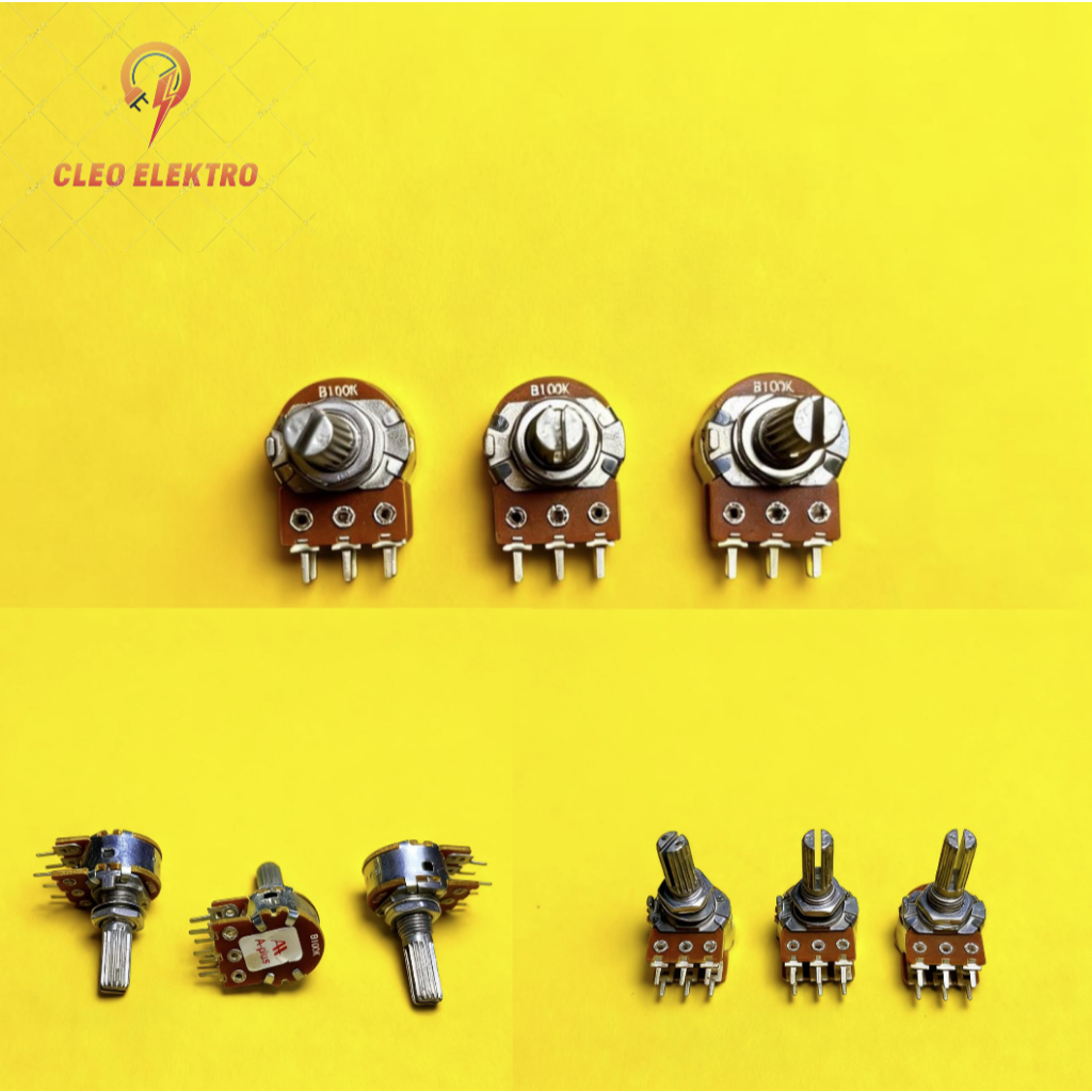 POTENSIOMETER POTENTIO STEREO A-PLUS A+ B 100K