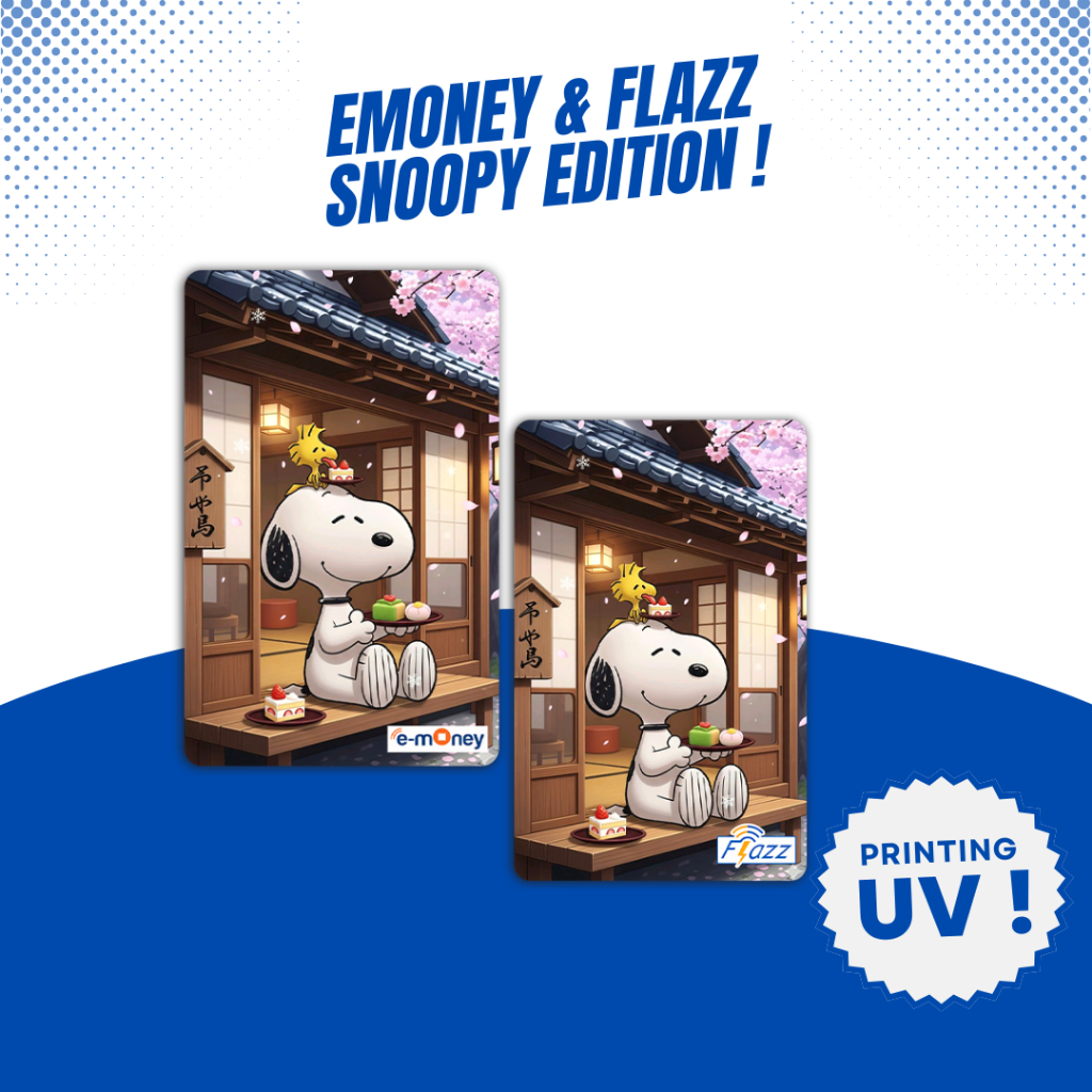 Emoney / Flazz Gen 2 Edisi Snoopy - Custom Kartu Etoll Mandiri BCA Gen 2 Support NFC