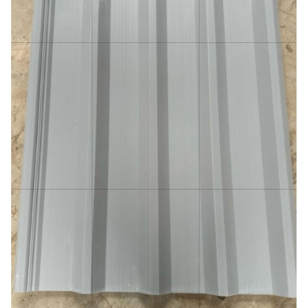 Atap UPVC Warna Abu abu double layer lebar efektif 860 (Spec nya sama persis dengan  Alderon 860)