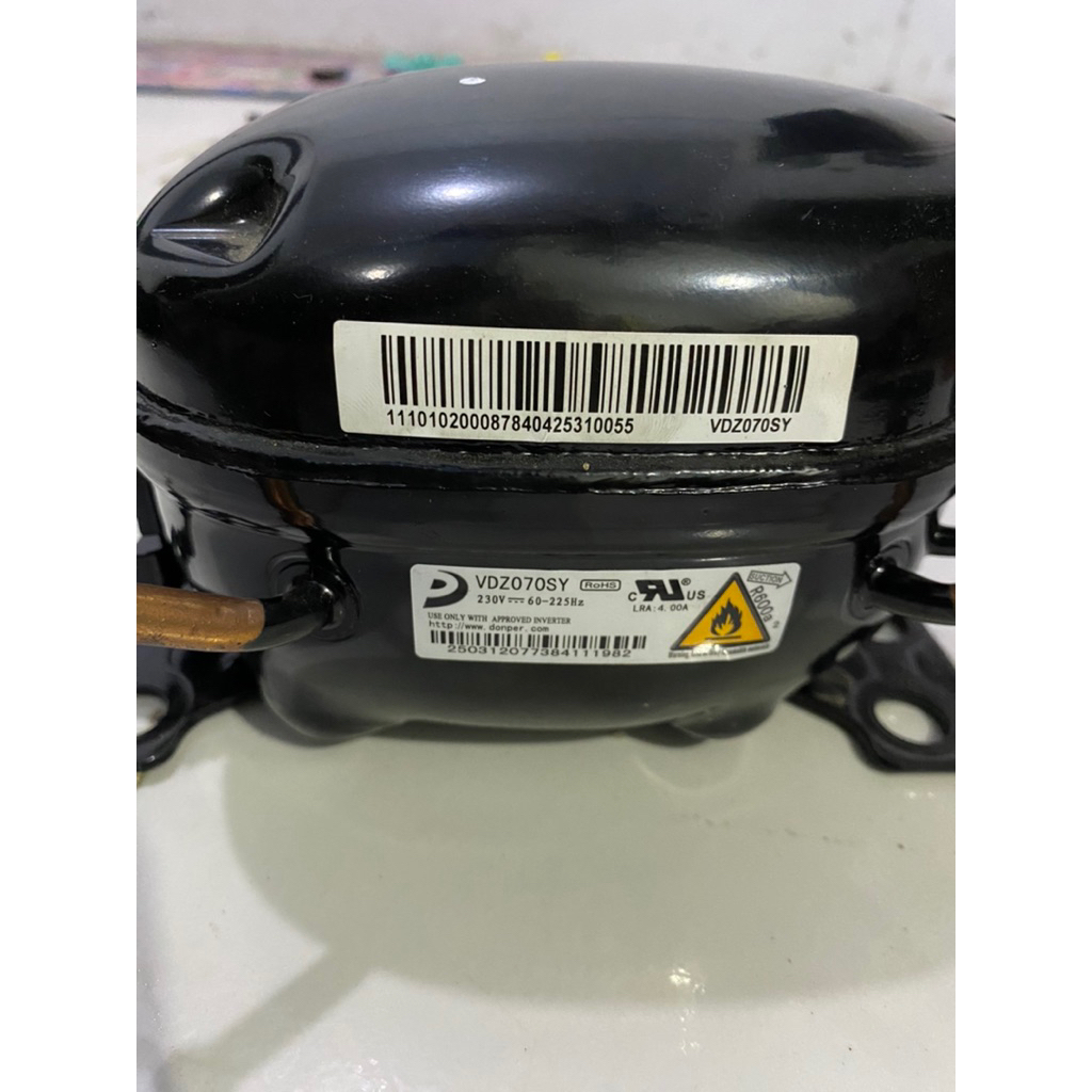 Kompresor kulkas 2 pintu SHARP INVERTER VDZ070SY R600a Original