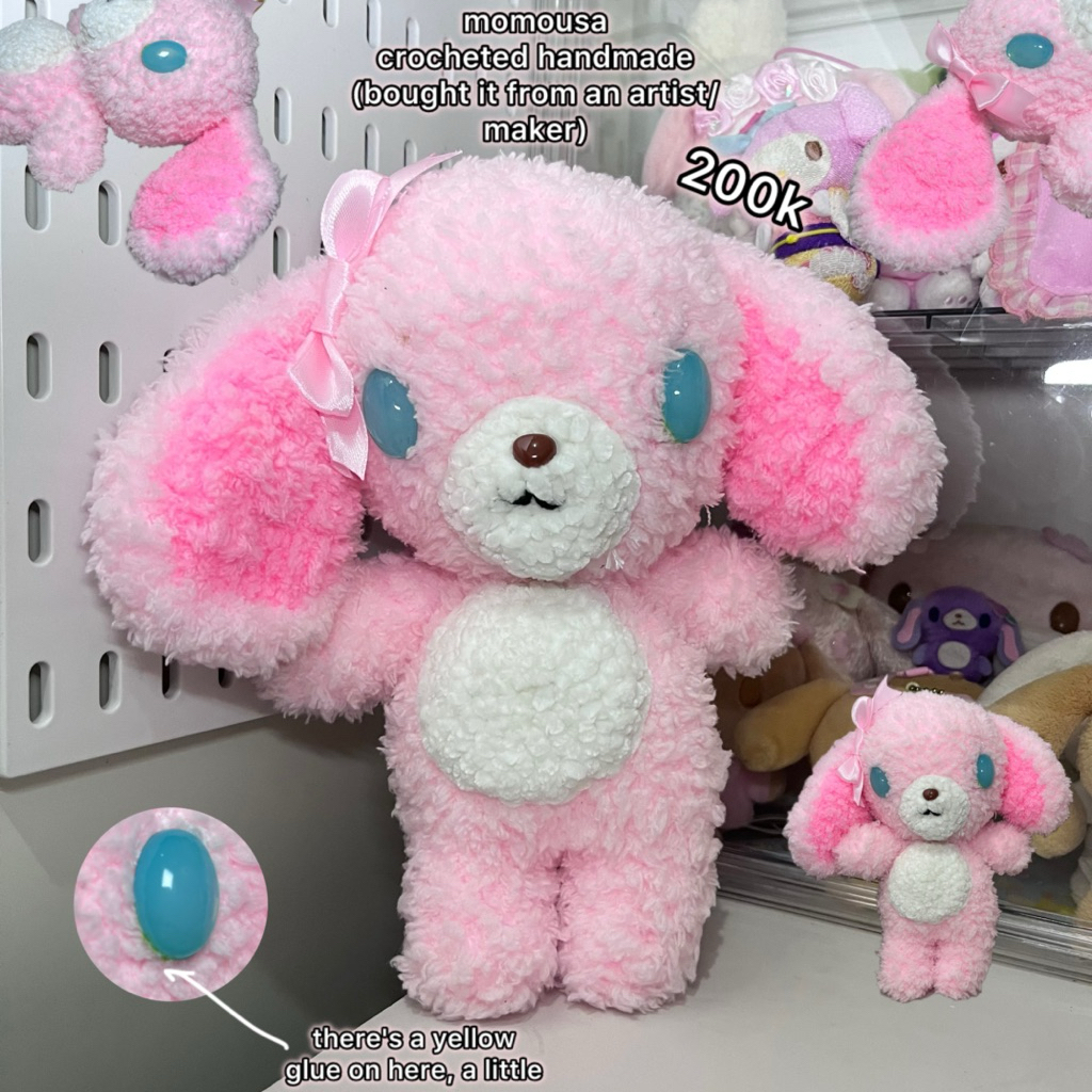 Handmade crocheted momousa sugarbunnies sanrio