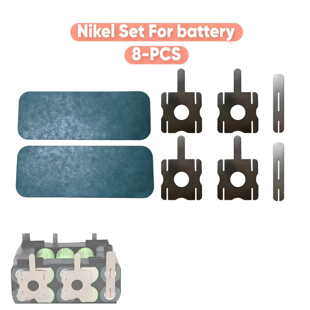 Nikel set For Baterai 8-Pcs Plat Nikel Perakitan Baterai Bor Gerinda Chainsaw Jet Cleaner