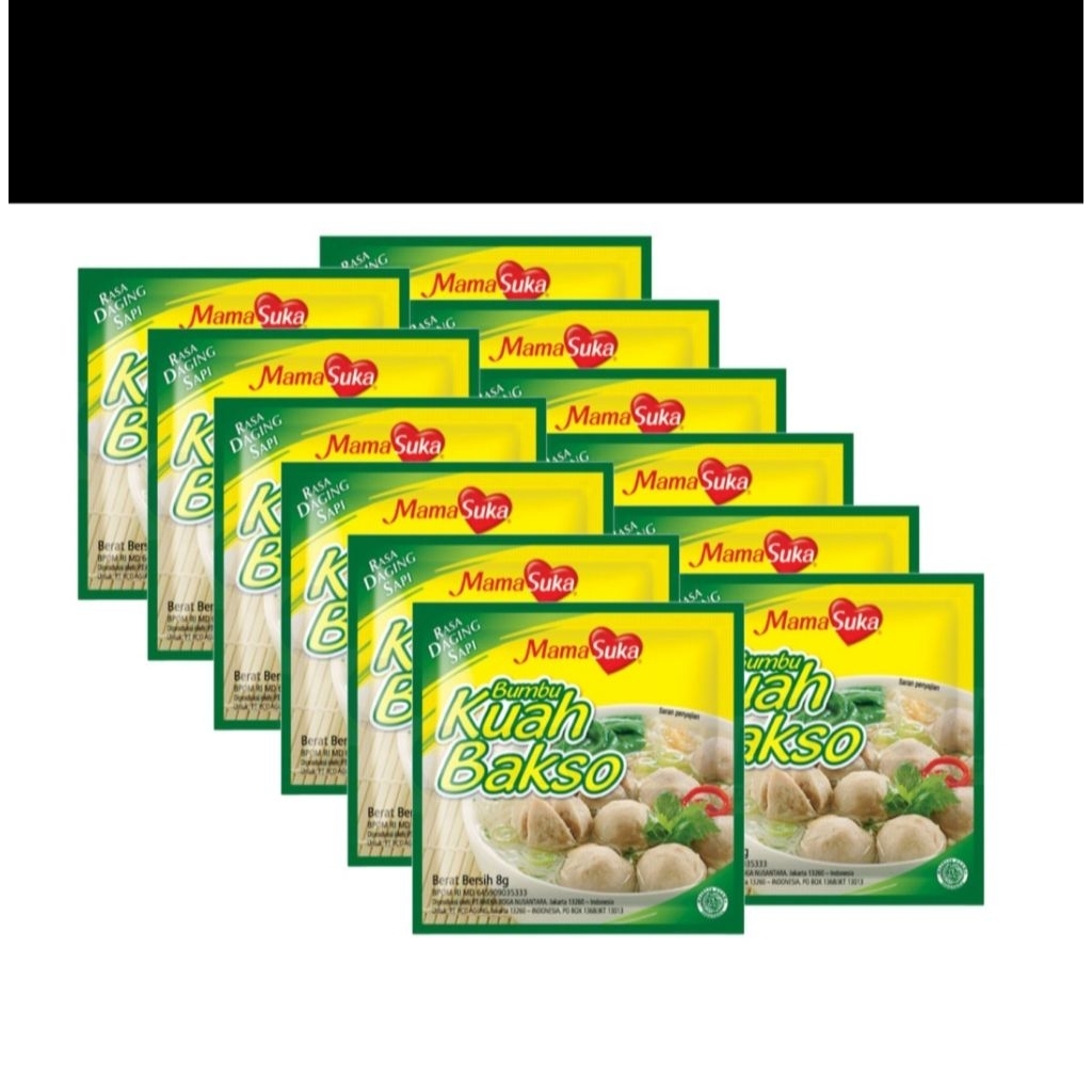 Bumbu Kuah Bakso Instan Mamasuka Rasa Sapi 8g - Praktis, Gurih, Aroma Sapi