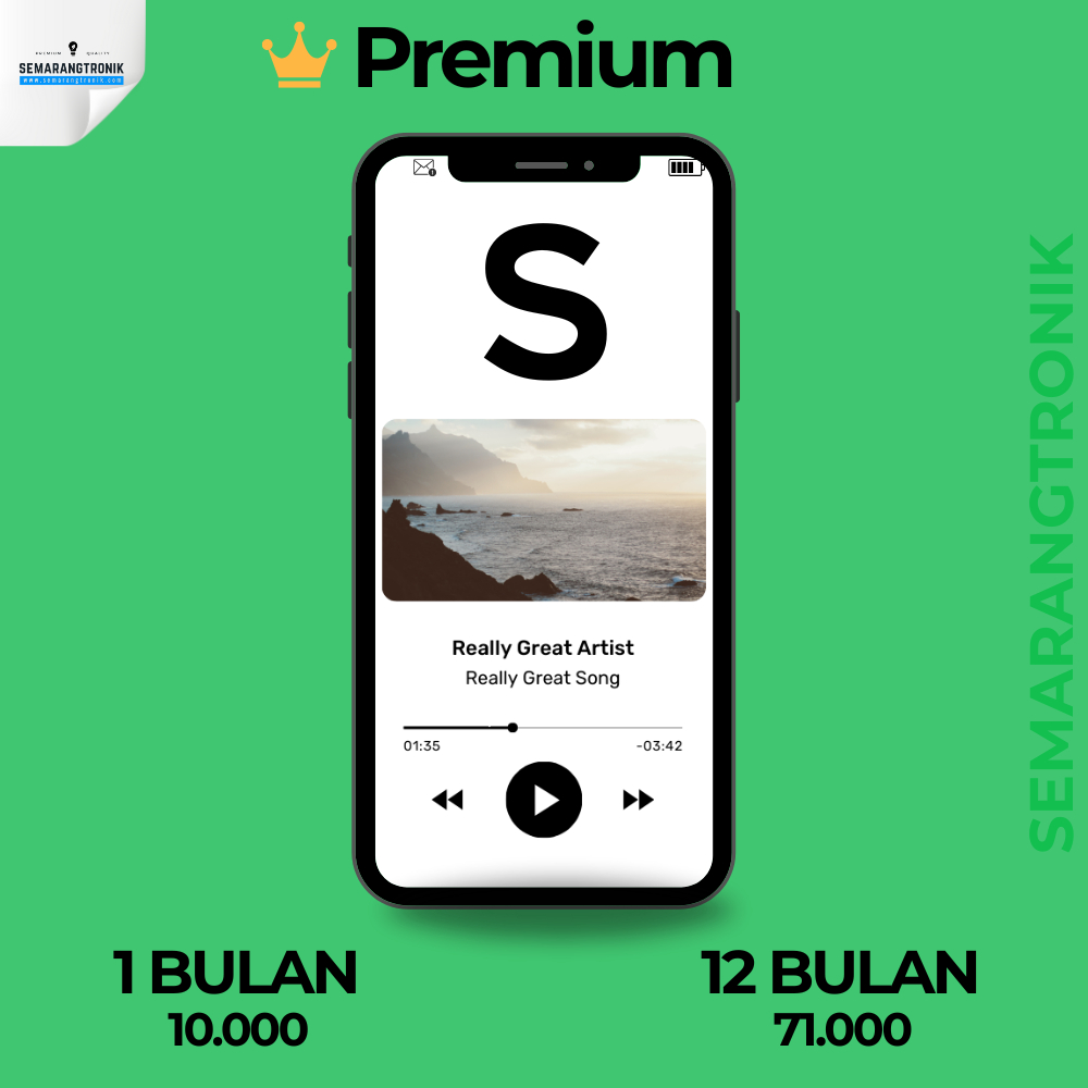 Aplikasi Hijau Pemutar Musik Premium Private