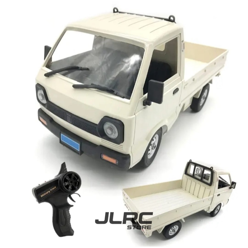 WPL D12 RC Car Pickup Truck RWD Drift 1:10: Suzuki Carry White
