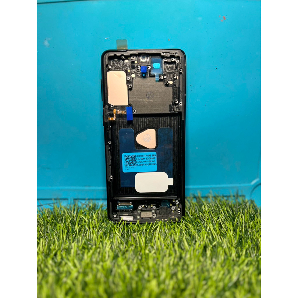 LCD OLED 1:1 SAMSUNG GALAXY S21+ 5G + FRAME OG SUPER / G995B SUPPORT FINGERPRINT ORIGINAL BERGARANSI