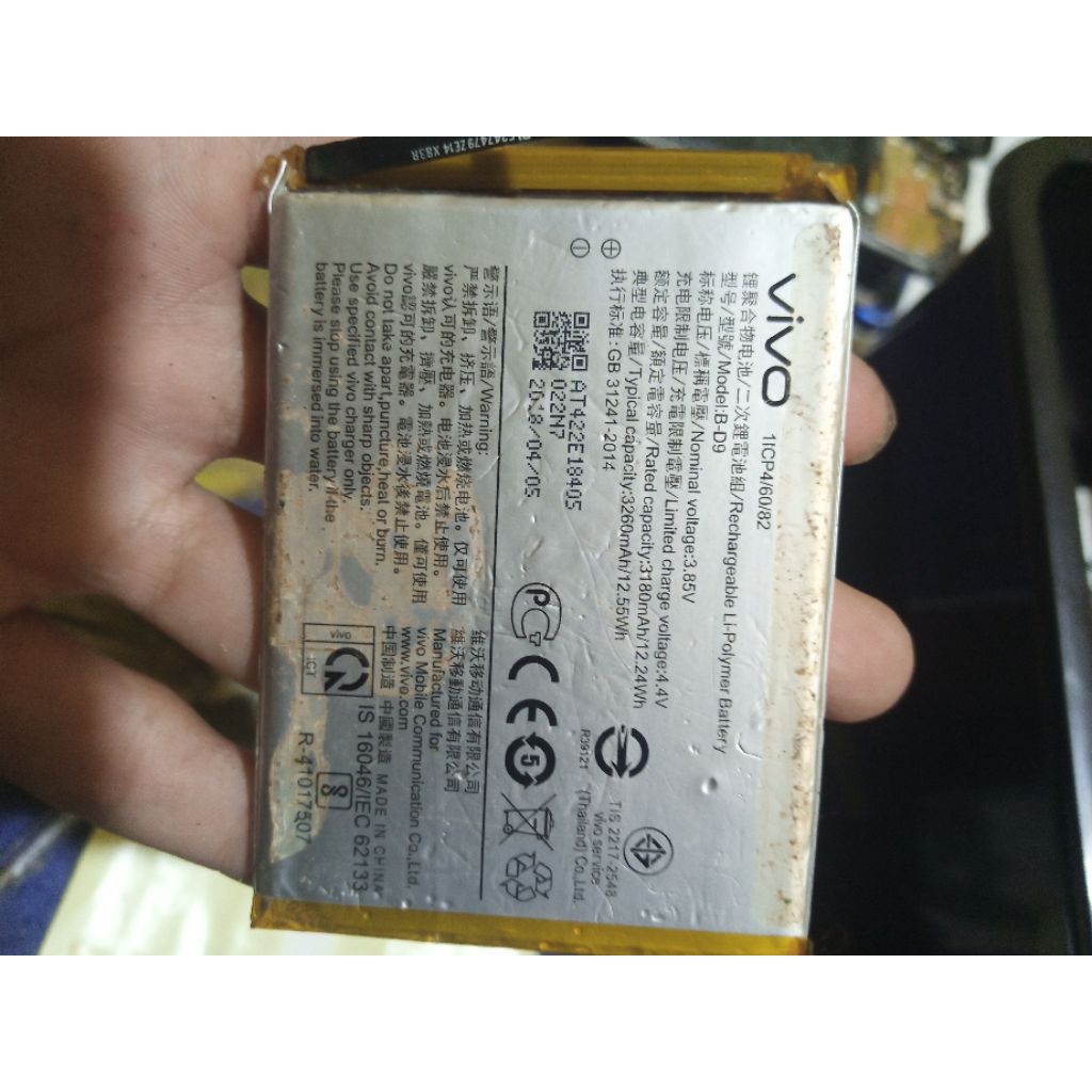 Baterai Vivo Y85 Original Cabutan Second