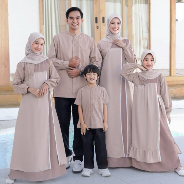 SEPLY EKSIS 276 COCONUT CREAM Sarimbit Keluarga 2025 Gamis Meyra 367 Koko Kaseo 234