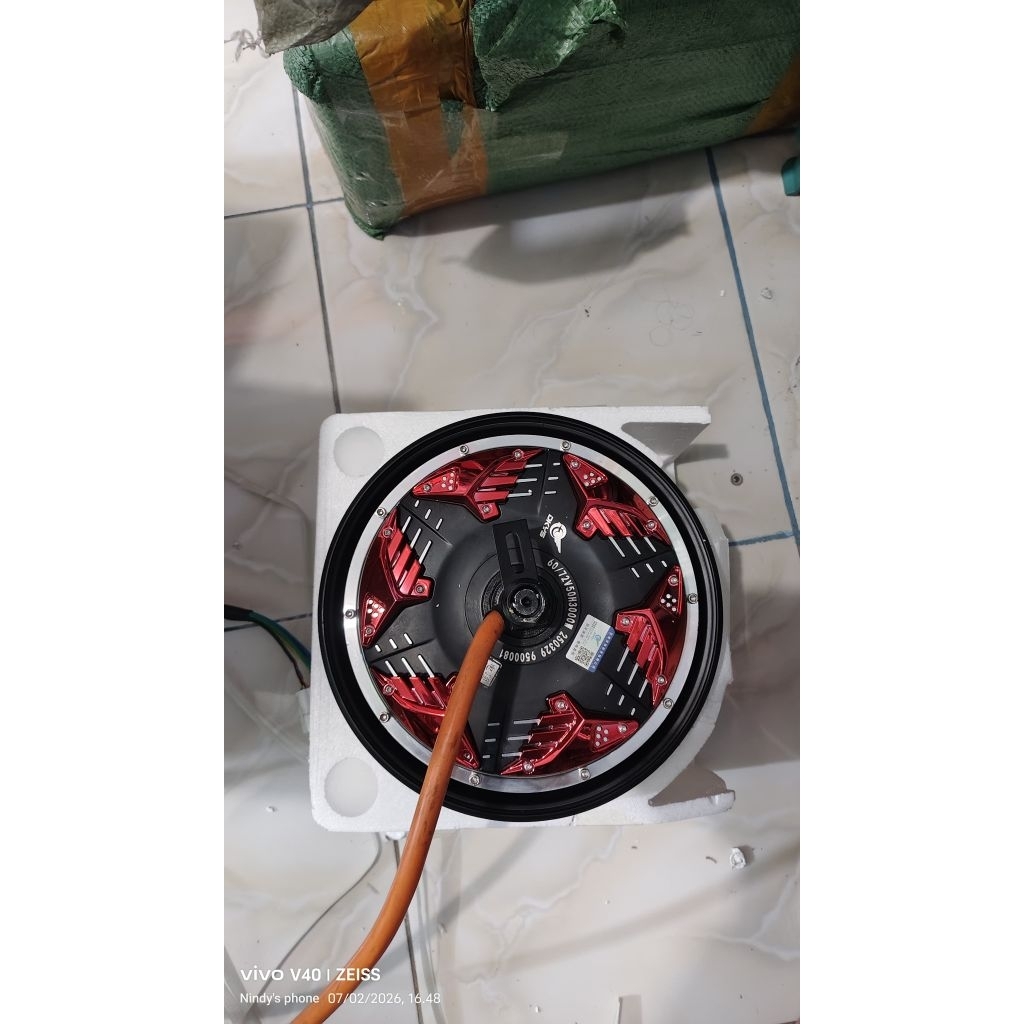 Dinamo bldc 10 inch 48v - 72v 3000w hub motor listrik DKYS motor