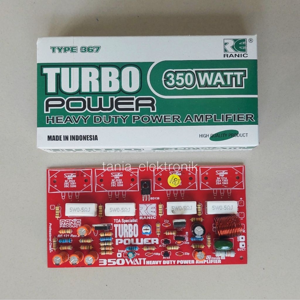 KIT POWER AMPLIFIER TURBO POWER 350 WATT MONO