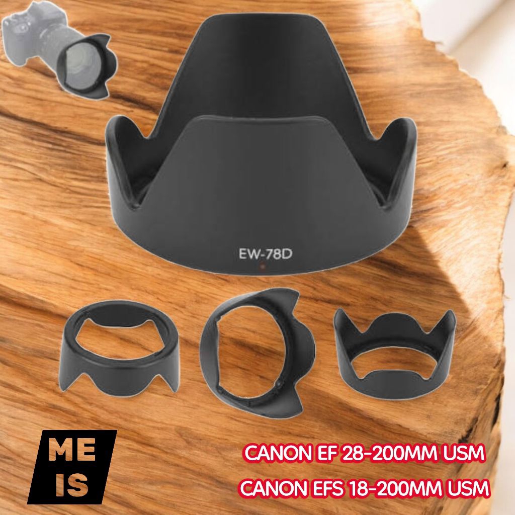 Hood Lensa EW-78D for Canon EF 28-200mm EF-S 18-200mm - Lenshood EW 78D Lens